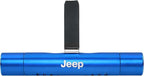 iPick Image for Jeep Car Vent Air Freshener Clip - Official Licensed Blue Aluminum with Adjustable Window + 10 Refill Sticks