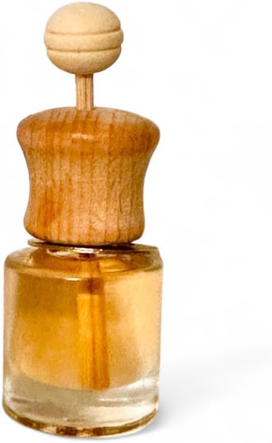 Car Air Freshener and Essential Oil Diffuser with Vent Clip, Handmade Long Lasting Scent, Eliminate Unwanted Odors, Organic & Vegan, 130 Fragrances (Tobacco and Leather, Single Diffuser)