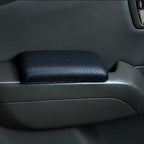 2pcs Car Arm Rest Elbow Pads, Auto Center Console Knee Cushion Adjustable Height Soft Leather Pad Knee Support Pad with Memory Foam for Universal Car Interior Accessories(Black)