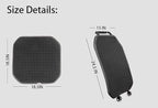 New Summer Cooling Ventilated Big Air Mesh Seat Cushion Pad for Car,Universal Breathable Vented Seat Cover Fits Car SUV Truck Van Pickup (Black-BackCushion-1Pcs)