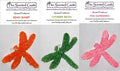 3 Pack Dragonfly Car Air Fresheners - Beach Sunset, Cucumber Melon, Pink Raspberries by The Scented Castle