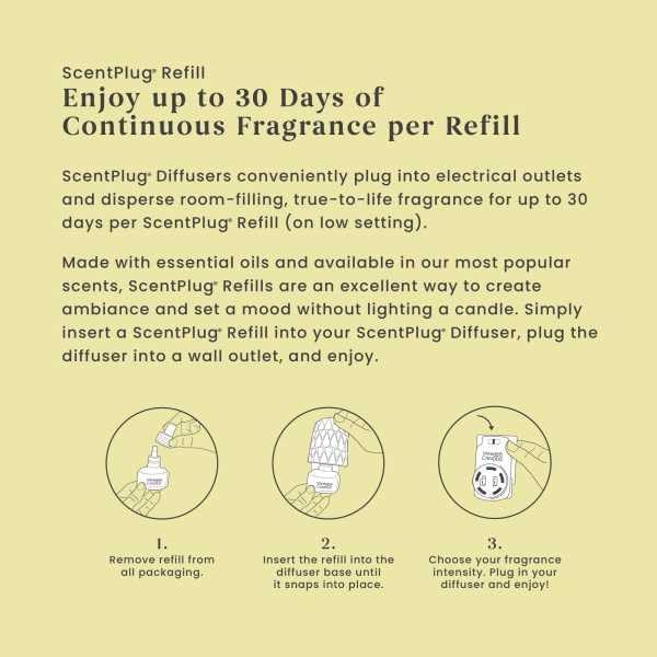 Yankee Candle Sicilian Lemon ScentPlug Refill, Zesty Citrus Essential Oil Air Freshener, Continuous Home Fragrance for Kitchen and Bath, 1 Fl Oz (Pack of 4)