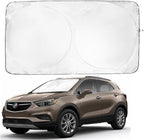 Windshield Sun Shade -Certified 99.87% UVB & 99.02% UVA Car Sun Shade. Award Winning Sunshade - Patented Technology | Compatible for Buick Encore (2020-2026) | Car Shades by Kinder Fluff