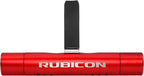 iPick Image for Jeep Rubicon Wrangler Car Vent Air Freshener Clip - Official Licensed Red Aluminum with Adjustable Window + 10 Refill Sticks