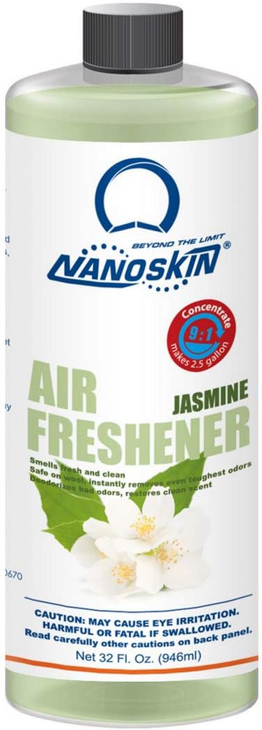 Nanoskin Concentrated Air Freshener – JASMINE - Emits Fragrant Scent with Odor Eliminator into The Air to Freshen Interior | Adjustable Dilution up to 9:1 | For Automotive, Home, Office & More, 32 Fluid Ounces