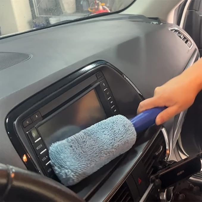 Wheel Brush, Microfiber Metal Free Wheel & Rim Brush Cleaner Brush for Wheel and Rim Detailing, No Scratching