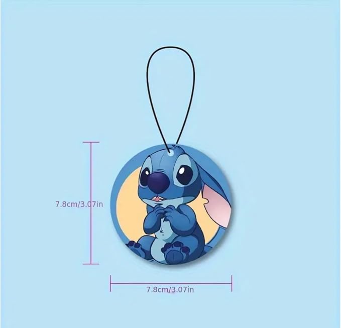 Rawan 4 Pack Car Air Freshener Cartoon, Accessories Cute for Women Girls And men Car, Funny Decor Hanging Fresheners Car Interior Room Decorations, for Christmas Gift. (E, Large)