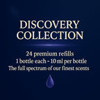 Car Air Freshener Refill Liquid Set of 24 x 10 ML - Smart Car Air Freshener Refill - Car Fragrance Refill - Car Diffuser Refill (Discovery Collection)