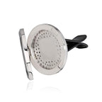 (Celtic) 30mm Car Aromatherapy Essential Oil Diffuser Stainless Steel Locket Air Freshener with Vent Clip 7 Pads 1 Oil Included