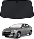 KUST Windshield Sun Shade for 2010–2013 Mazda 3 Window Accessories Shade Sun Cover Foldable Block UV Rays Keep Car Cooler