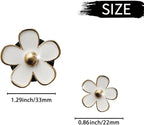 Daisy Air Vent Clips - 6 Pcs Cute Flower Car Diffusers + Mask Hook (Mixed Color)