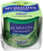 Pack of 6 My Shaldan Japanese Car Cup-Holder Natural Air Freshener Cans (Lime Scented)