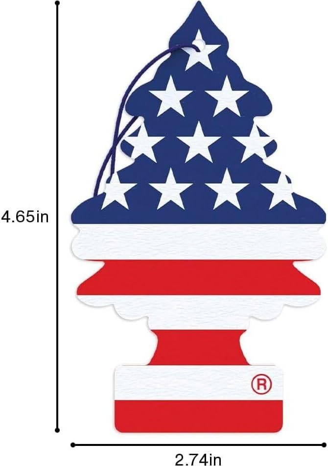 Little Trees Hanging Car and Home Air Freshener, Vanilla Pride Scent, 3 Pack
