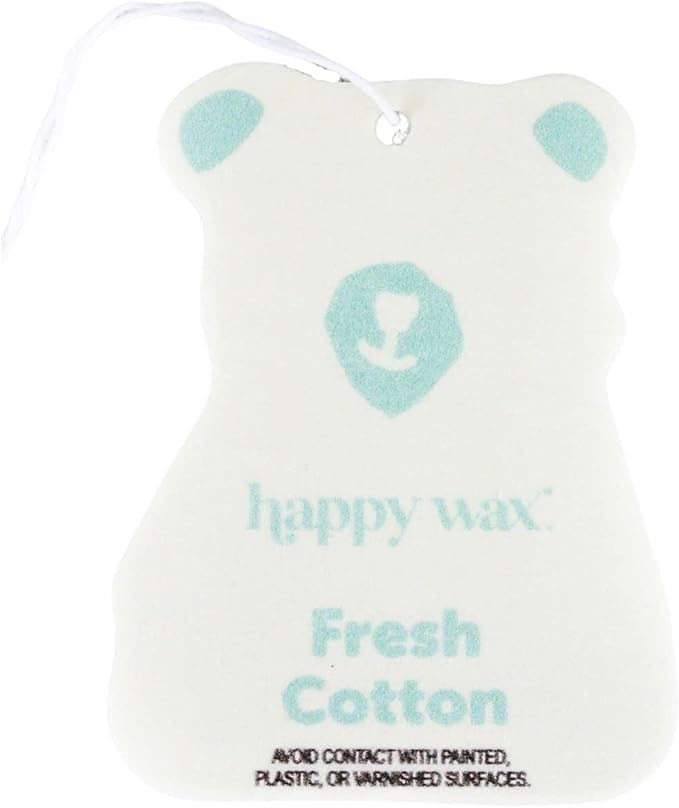 Happy Wax Relax and Refresh Mix Hanging Car Cub Air Fresheners Infused with Natural Essential Oils, 4 Ct. Variety Pack - Contains Calming Lavender, Fresh Cotton, Lemon, and Vanilla Sandalwood