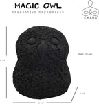 Chada Magic Owl Activated Charcoal Deodorizer - Natural Odor Eliminator, No Chemicals, Absorbs Smoke, 270g