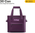 RTIC 30 Can Ultra-Tough Soft Cooler Pro, Insulated, Waterproof, Leak Proof, Portable Floating Bag for Beverage, Drink, Lunch, Outdoor, Beach, Car,Camping, Picnic, Fishing, Boat