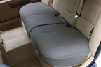 1 Pack Car Interior Luxury PU Leather Bench Seat Protector Rear Car Seat Cover Rear Seat Bottom Cover Fits 90% of car - for Seat Bottom Only(Dark Grey- Rear seat)