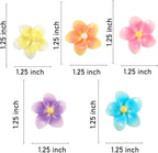 5pcs Car Air Vent Clip Decoration,Colourful Plumeria Car Air-Conditioning Outlet Clip Charm,Yellow Blue Pink Flower Auto Interior Accessory, Air Freshener Decor Gift for SUV,Truck,Bus