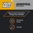 Liquid Nails Acoustical 28 oz. White Interior Sound Reducing Sealant