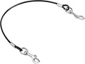 Dog Tether for Car Pet Dog Car Seat Belt Restraint Chew Proof Safety Tether Cable with Double Hook Stainless Steel Coated Pet Vehicle Leash and Harness Restraint 39 Inch