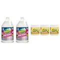 OdoBan 2-Gallon Pet Floor Cleaner and 3-Pack 14oz Citrus Odor Absorbers Bundle