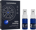 Nano Ceramic Coating for Cars - Rim and Metal Trim Ceramic Coating Kit. Easy to Use Wheel Ceramic Coating Suitable for All Rim Types - Brake Dust Repellent for Cars & Motorbikes