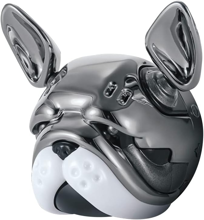 Katutude Car Essential Oil Diffuser Cute French Bulldog Car Air Freshener Perfume Decoration Car Air Conditioning Outlet Clip Aromatherapy Ornament, Black