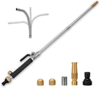 Hydro Jet High Pressure Power Washer-high pressure cleaning tool Extra Long Extendable Wand,Flexible Water Hose Universal Nozzle,Gutter Patio Car Pet Window Cleaning tool black