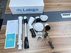 LABIGO Electric Spin Scrubber, Cordless Cleaning Brush Scrubber with 7 Replaceable Brush Heads and Adjustable Extension Handle, IPX7 Waterproof Power Cleaning Brush for Bathroom Tub Floor Tile Shower