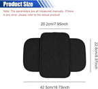 Car Center Console Cover with 2 Storage Bags - Leather Car Armrest Cushion Pad Vehicle Middle Console Cover, Universal Armrest Seat Box Protector Auto Interior Accessories for SUV, Truck, Sedan(Black)