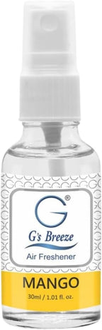 G's Breeze Mango Air Freshener - Fruity Essence Aroma for Home, Car, or Office - Long-Lasting Tropical Scent of Ripe Mangoes for a Refreshing, Energizing Atmosphere