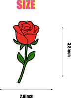 6 Pcs Rose Car Air Fresheners, Funny Rose Hanging Car Air Fresheners Long Lasting Cute Car Mirror Scented Hanging Car Decoration Ornaments Gift Interior Accessories for Men Women