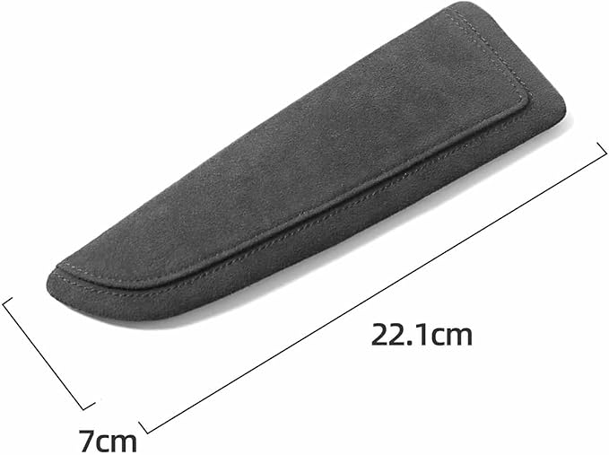 BETTERHUMZ Car Door Armrest Cushion Pad for Alcantara Suede, Car Elbow Rest Pad for BMW 3 4 5 6 7 8 X1 X3 X4 X5 X6 Z4 Series Car Accessories (Left, Black line)
