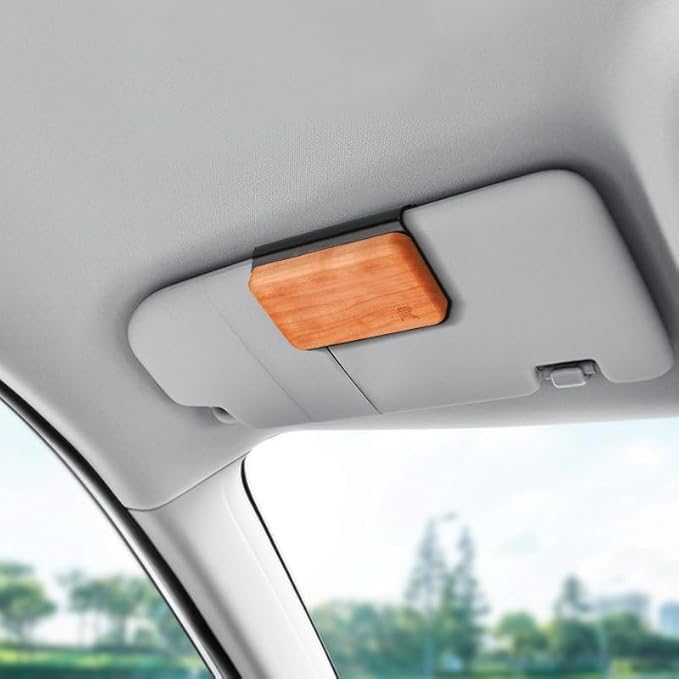 2025 Newly Car Air Freshener - Wood Boxed Car Air Freshener – Long-Lasting Fragrance for 90+ Days – Wooden Car Diffuser （Amber Vanilla Scent）