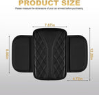 Center Console Cover Fit for Tacoma Scratch & Wear Resistant Waterproof Middle Console Cover with 2 Storage Bags(Black)