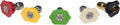 Simpson Cleaning 80146 4500 PSI Universal Pressure Washer Nozzles, 1/4-Inch Quick Connect, Hot- and Cold-Water Compatible, Set of 5