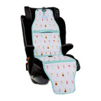 Car Seat Cooling Pad for Babies, Toddlers, and Kids - Comfortable and Durable Cooling Pad for Hot Summer Days - One Size Fits All, Popsicle White