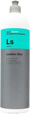 KOCHCHEMIE - Leather Star - Deep Cleaner for Leather; Revitalizes, Preserves, and Protects; Pleasant Fragrance, Color Intensifying Appearance, Supple Soft Feel; Non-Slippery Formula (1 Liter)