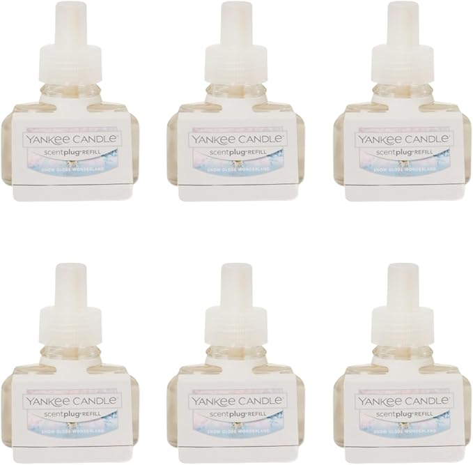 Yankee Candle Scent Plug Refill, Snow Globe Wonderland (Pack of 6)