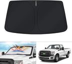 KUST Windshield Sun Shade for 2008-2016 Ford F-250 F-350 Super Duty 2Dr Regular Cab,4Dr Super Crew Cab,Super Cab Window Accessories Sunshade Sun Protector Foldable Block UV Rays Keep Car Cooler