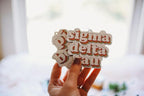 Sorority Shop Alpha Sigma Tau Retro Air Freshener - AST Bubblegum Scented Air Freshener – Sorority Retro Design Air Freshener for Car or Dorm– Sorority Gift, Charm Paraphernalia