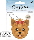 Cute DOG CAR AIR FRESHENERS - Cute Dog Design, Long-Lasting Scent, Portion of Proceeds Benefit Paws Chicago (Pack of 12) (Coffee)