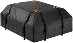 Blueshyhall Car Rooftop Cargo Carrier Bag, 15 Cubic Feet Waterproof Traveling Luggage Bag Black, Compatible with Cars with or Without Rack