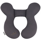 KAKIBLIN Baby Travel Pillow, Upgraded Baby Neck Pillow for Car Seat, Head Support Pillow for Car Seat, Stroller, Pushchair, Grey