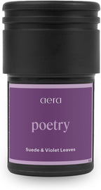 Aera Go Poetry Car Fragrance Scent Refill - Notes of Suede and Violet Leaves - Works with the Aera Go Diffuser for Car