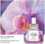 Yankee Candle ScentPlug Refill, Wild Orchid, Plug In Air Freshener for Home with Essential Oils, Long Lasting Room Fragrance and Odor Neutralizer, 0.625 Ounce (Pack of 6)