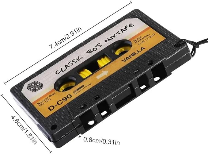Retro Cassette Car Air Freshener 3 Pack by ImagineeringDepot - Novelty Audio Tape Design, 90s Gifts, New Car Scent, Vanilla Scent, Crystal Ice Scent, Long-Lasting Freshness, Classic Gift