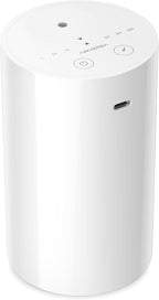 Airversa Waterless Diffuser for Essential Oil, Battery Operated Nebulizer, 0.7 Fl.Oz./ 20mL Capacity, Mini Scent Air Machine, 3 Countdown Timers & 3 Mist Levels for Home Room Car Office - AN8 White