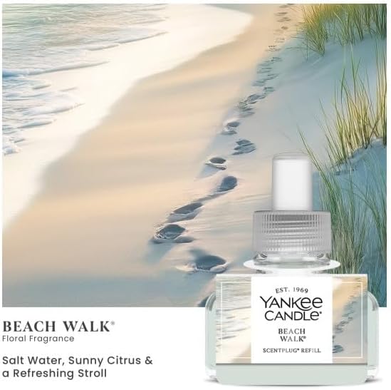 Yankee Candle Scent Plug Refill, Beach Walk (Pack of 1)