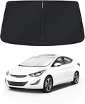 KUST Windshield Sun Shade for 2011–2016 Hyundai Elantra Window Accessories Shade Sun Visor Foldable Block UV Rays Keep Car Cooler